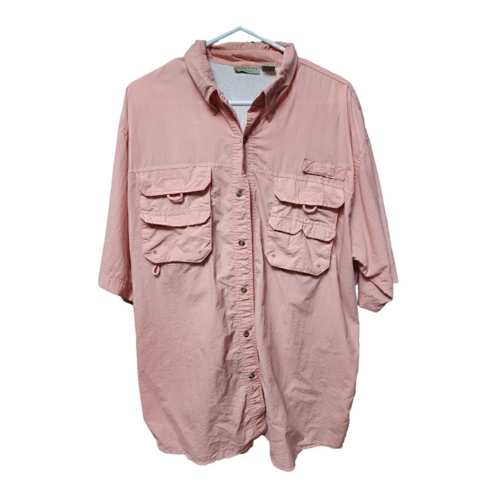 1212 - Rugged Earth Outfitters Mens XL Vented SS Button Down Fishing Hiking